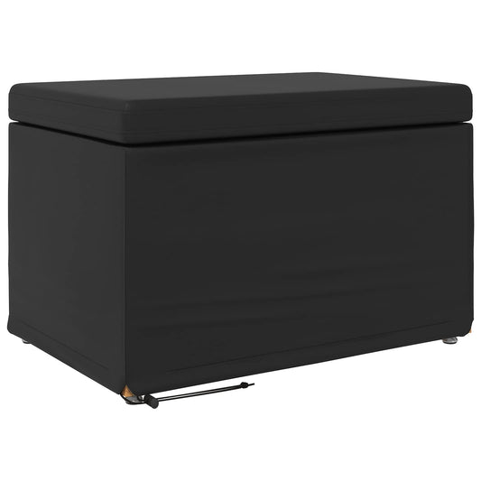 vidaXL Σκαμνί Μαύρο 61 x 41 x 40 εκ Ψεύτικο Δέρμα και Μηχανικά Ξύλα