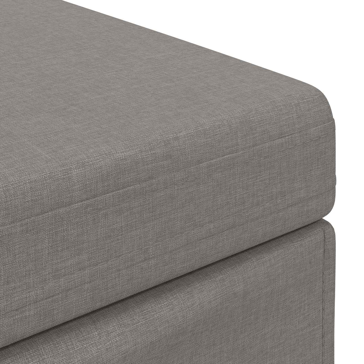 vidaXL Σκαμνί Taupe 81 x 41 x 40 cm Ύφασμα και Επεξεργασμένο Ξύλο