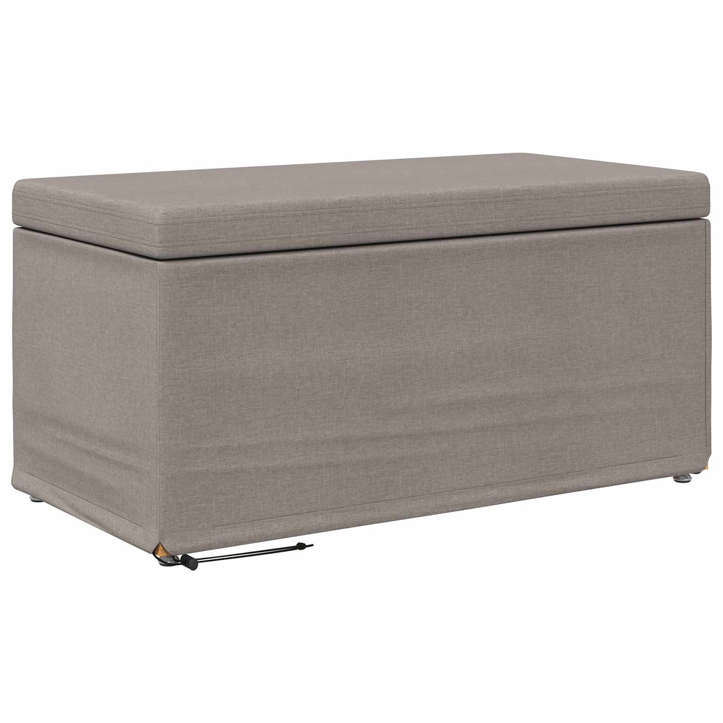 vidaXL Σκαμνί Taupe 81 x 41 x 40 cm Ύφασμα και Επεξεργασμένο Ξύλο