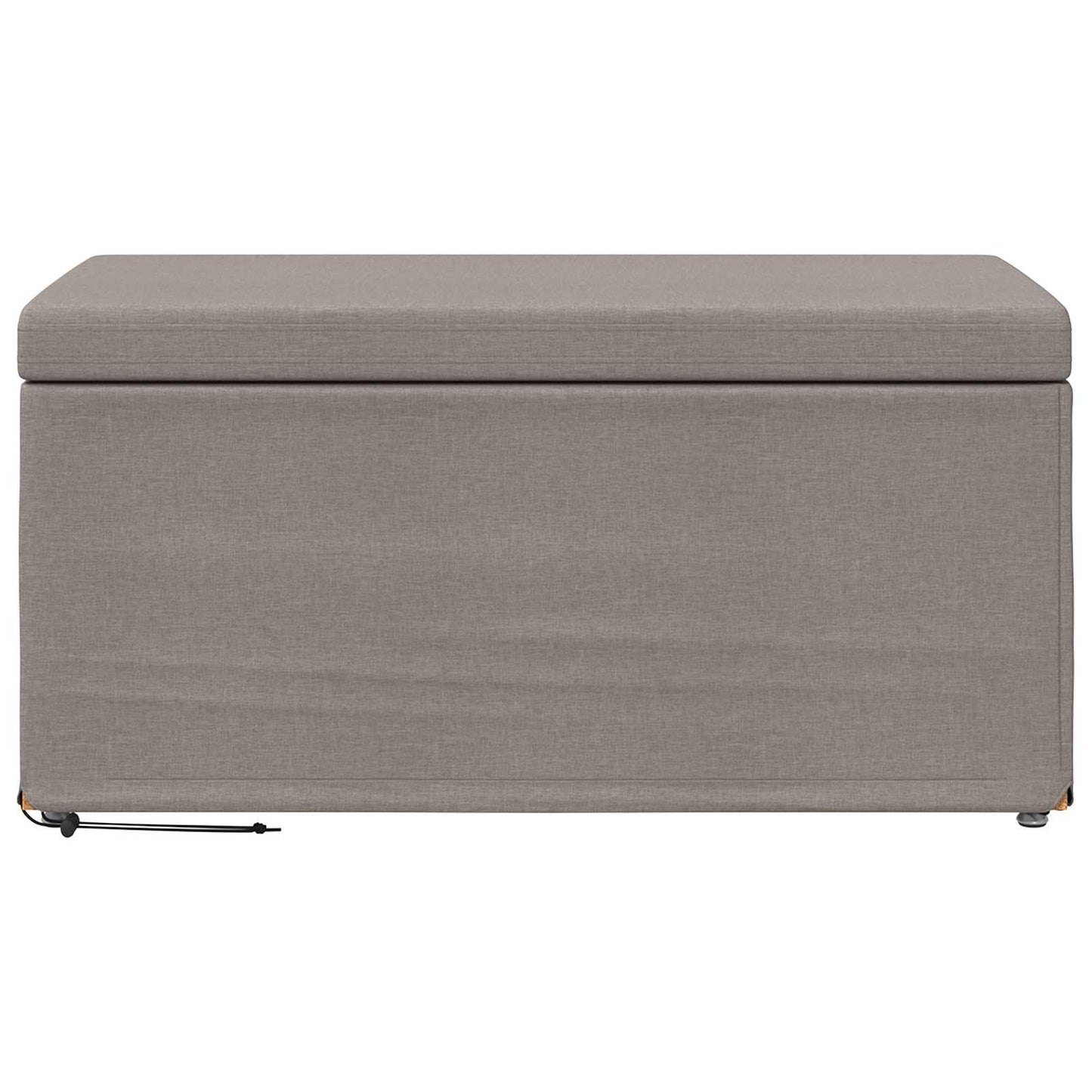 vidaXL Σκαμνί Taupe 81 x 41 x 40 cm Ύφασμα και Επεξεργασμένο Ξύλο