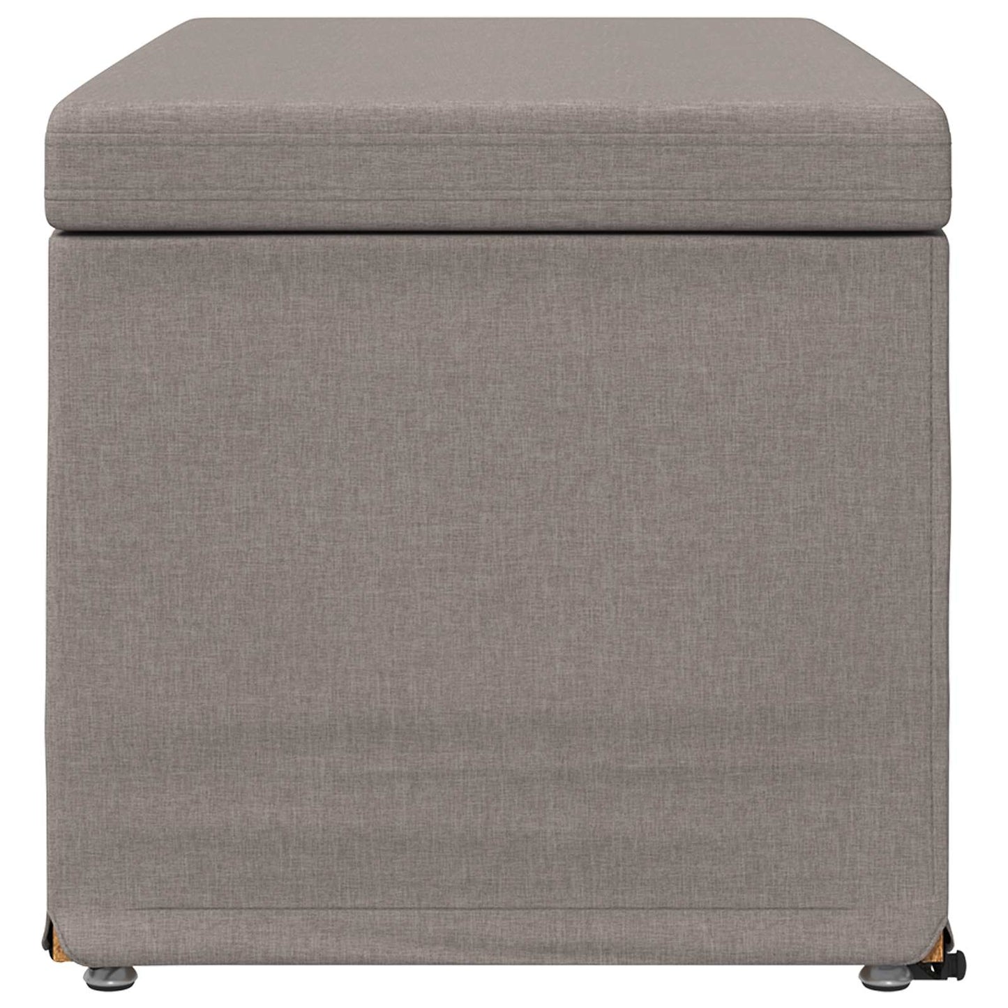 vidaXL Σκαμνί Taupe 81 x 41 x 40 cm Ύφασμα και Επεξεργασμένο Ξύλο