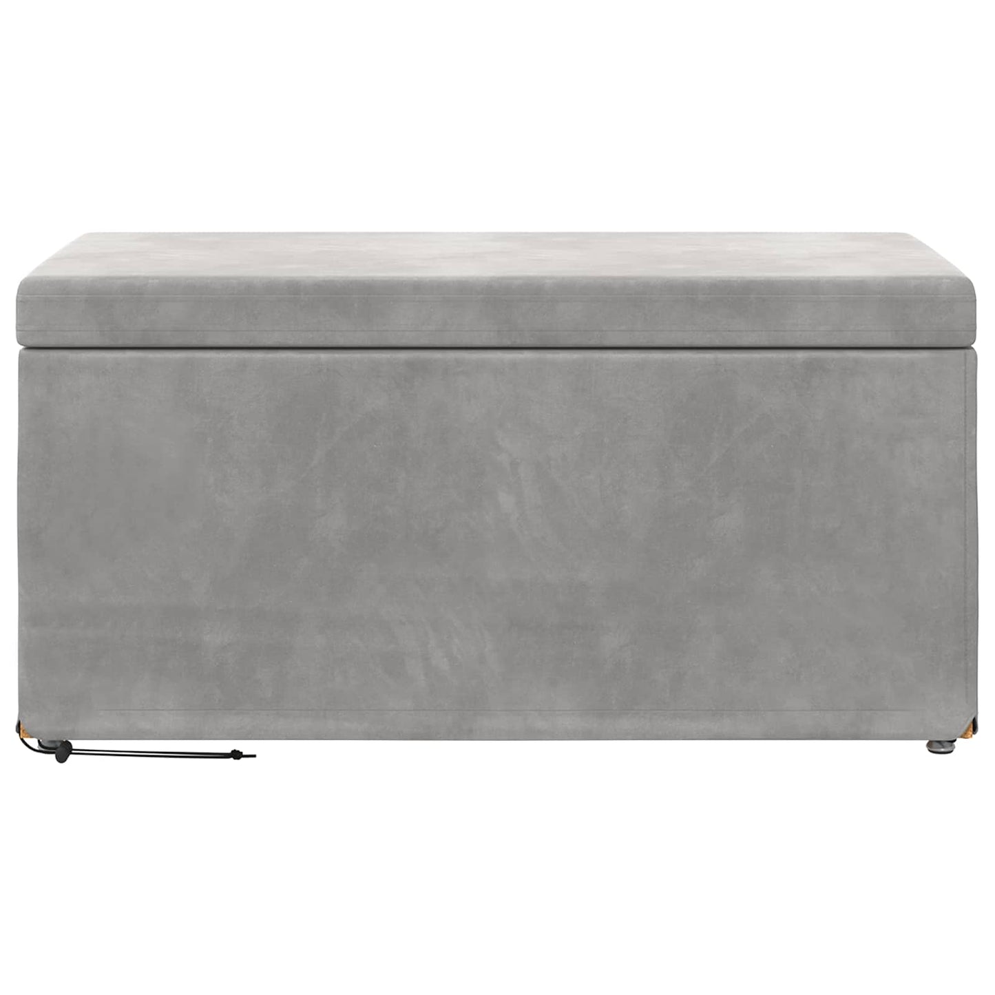 vidaXL Σκαμνί Ανοιχτό γκρι 81 x 41 x 40 cm Βελούδο και Μηχανικά Ξύλα