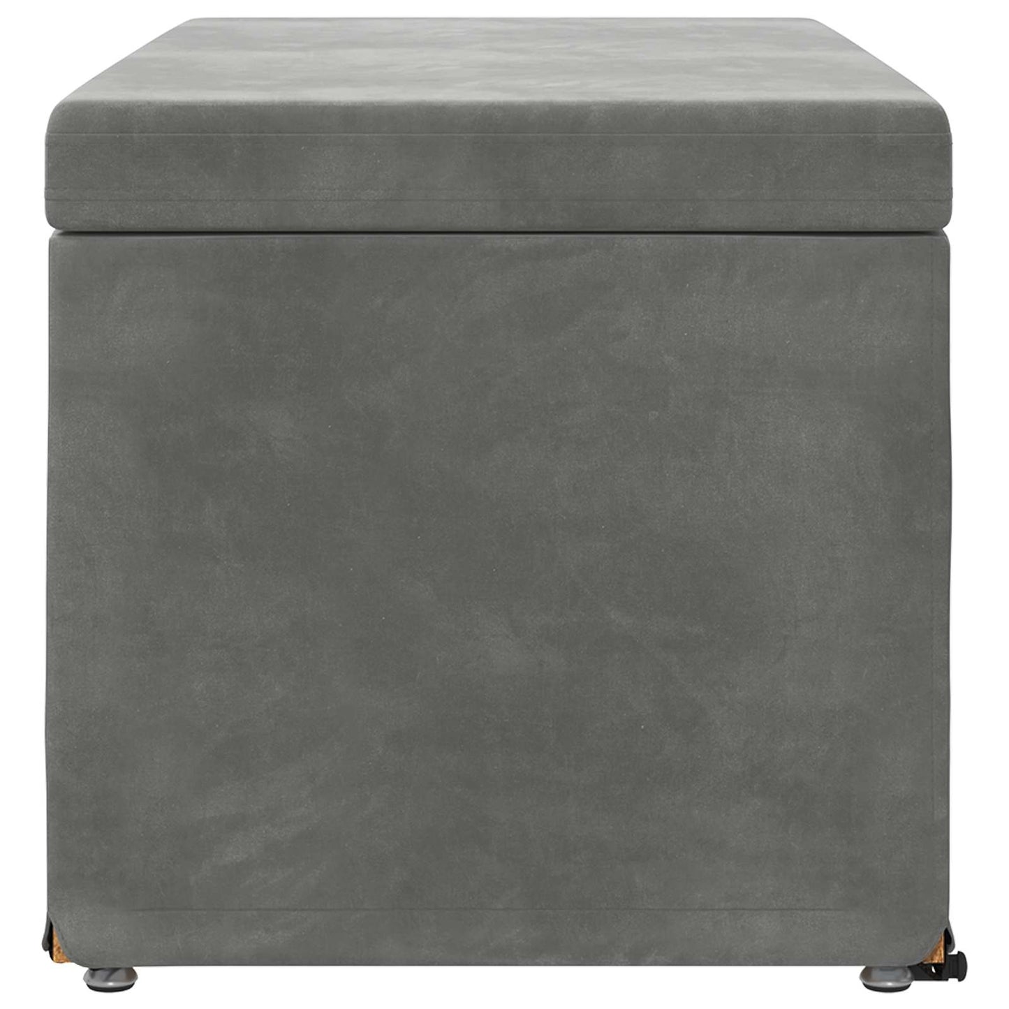 vidaXL Σκαμνί Σκούρο Γκρι 81 x 41 x 40 cm Βελούδο και Μηχανικά Ξύλα