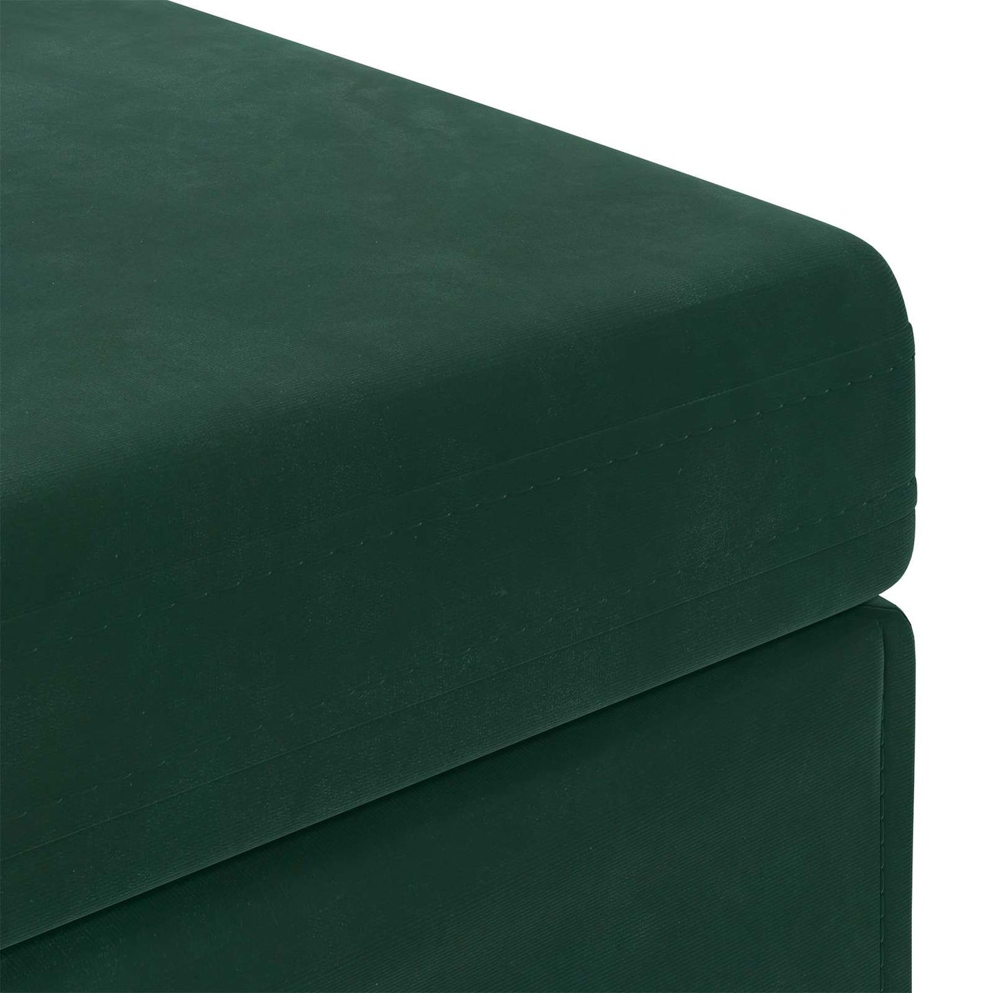 vidaXL Σκαμνί Σκούρο Πράσινο 81 x 41 x 40 cm Βελούδο και Μηχανικά Ξύλα