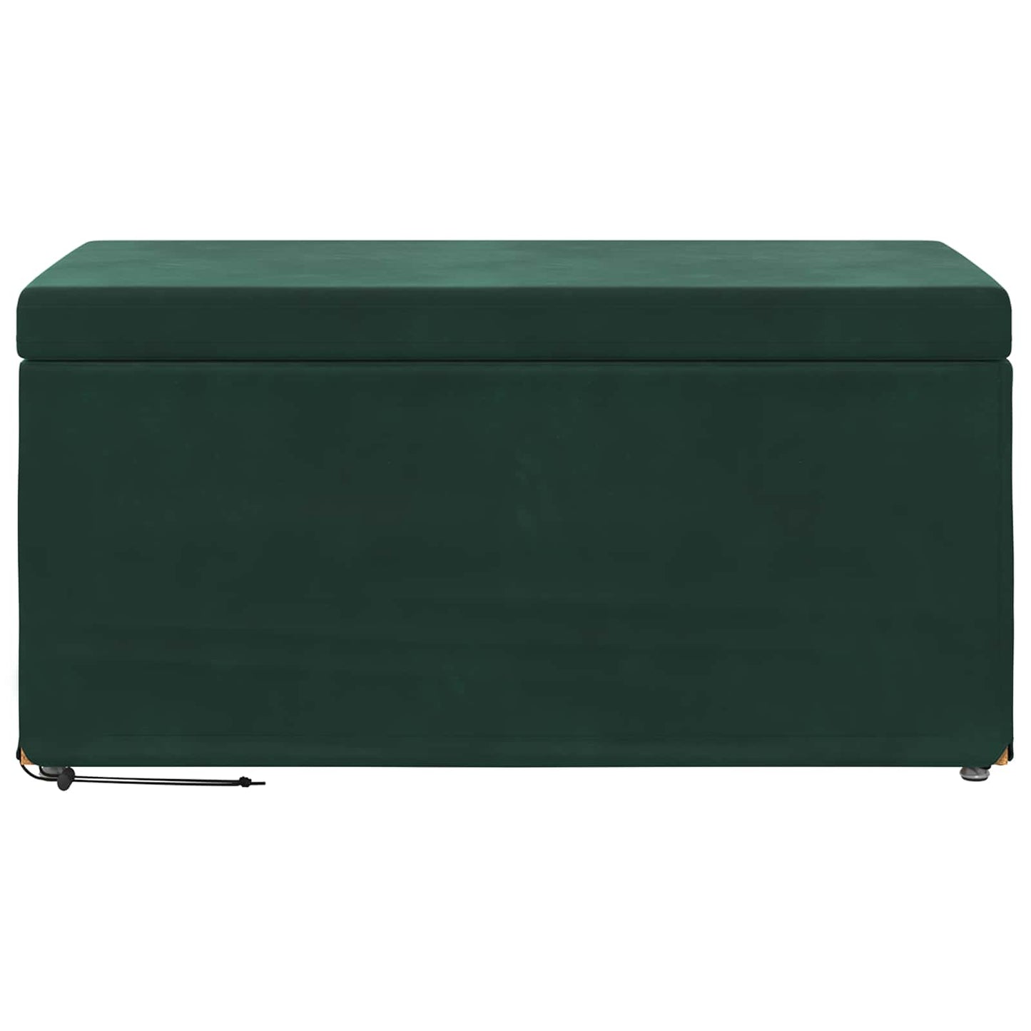 vidaXL Σκαμνί Σκούρο Πράσινο 81 x 41 x 40 cm Βελούδο και Μηχανικά Ξύλα