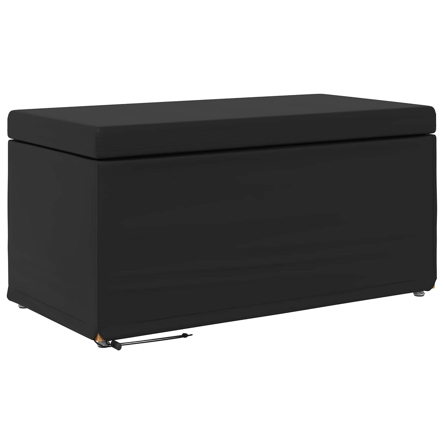 vidaXL Σκαμνί Μαύρο 81 x 41 x 40 cm Ψεύτικο Δέρμα και Μηχανικά Ξύλα