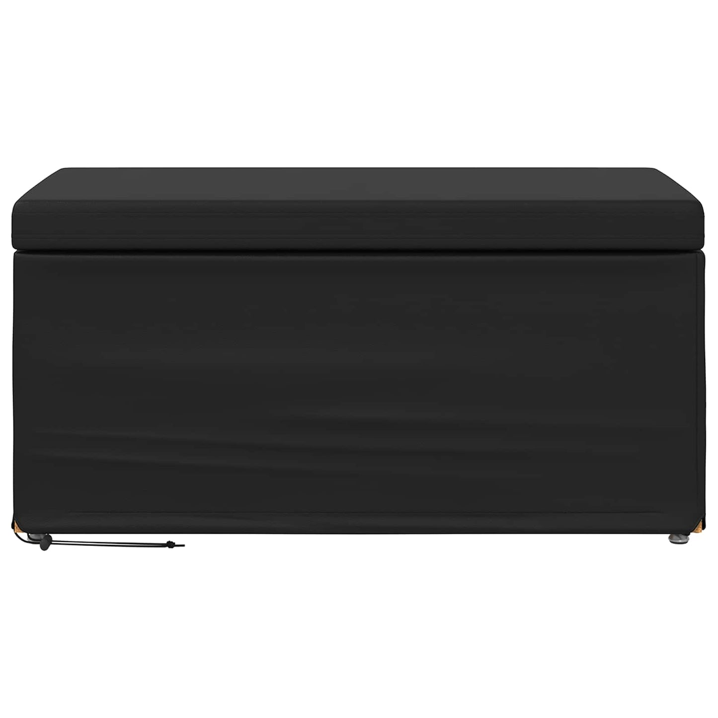 vidaXL Σκαμνί Μαύρο 81 x 41 x 40 cm Ψεύτικο Δέρμα και Μηχανικά Ξύλα