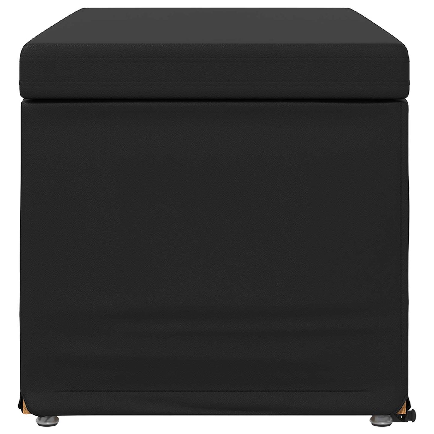vidaXL Σκαμνί Μαύρο 81 x 41 x 40 cm Ψεύτικο Δέρμα και Μηχανικά Ξύλα