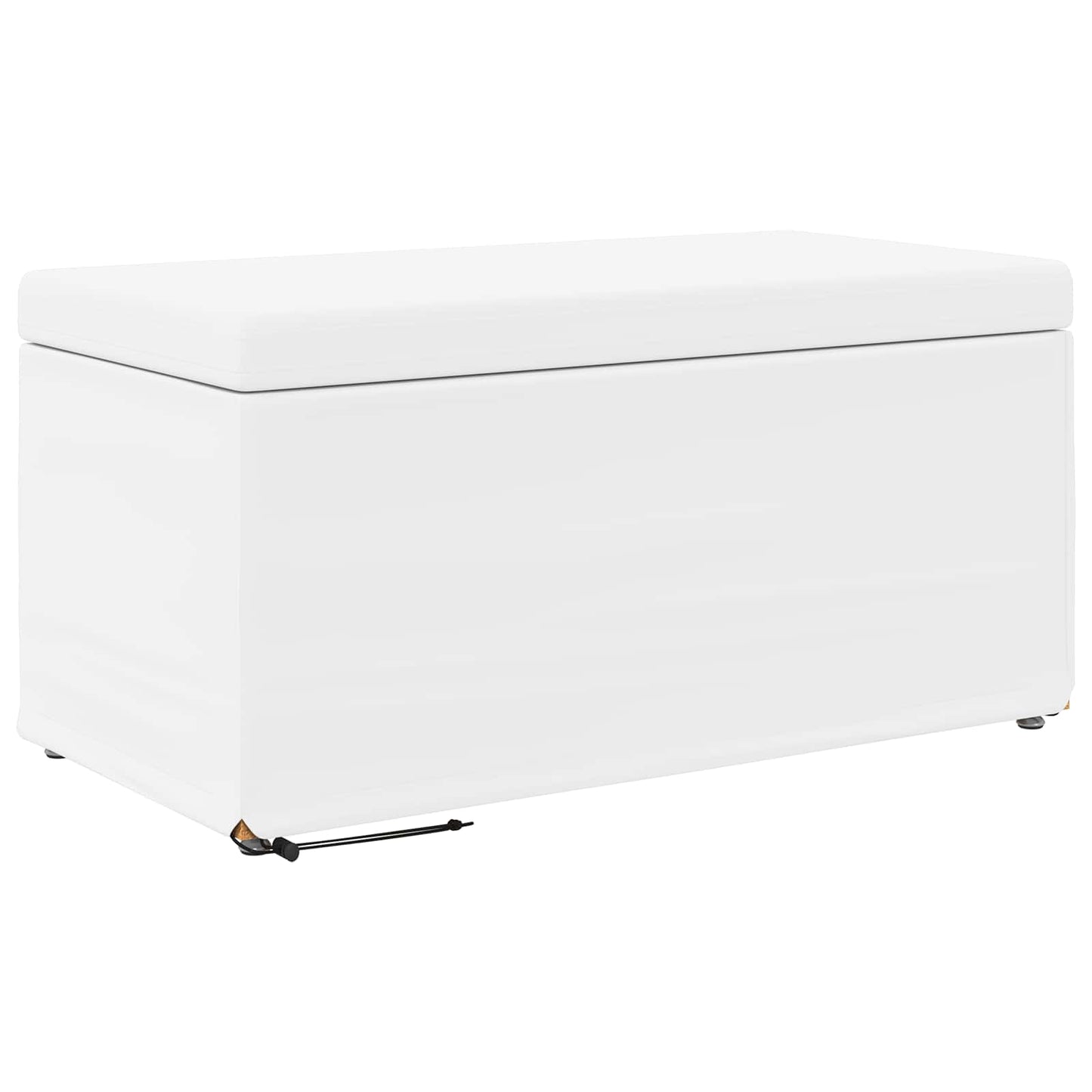 vidaXL Σκαμνί Λευκό 81 x 41 x 40 cm Ψεύτικο Δέρμα και Μηχανικά Ξύλα