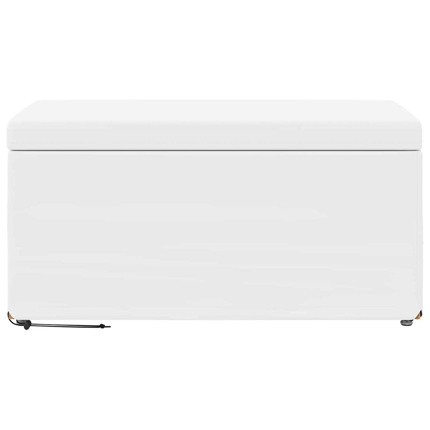 vidaXL Σκαμνί Λευκό 81 x 41 x 40 cm Ψεύτικο Δέρμα και Μηχανικά Ξύλα