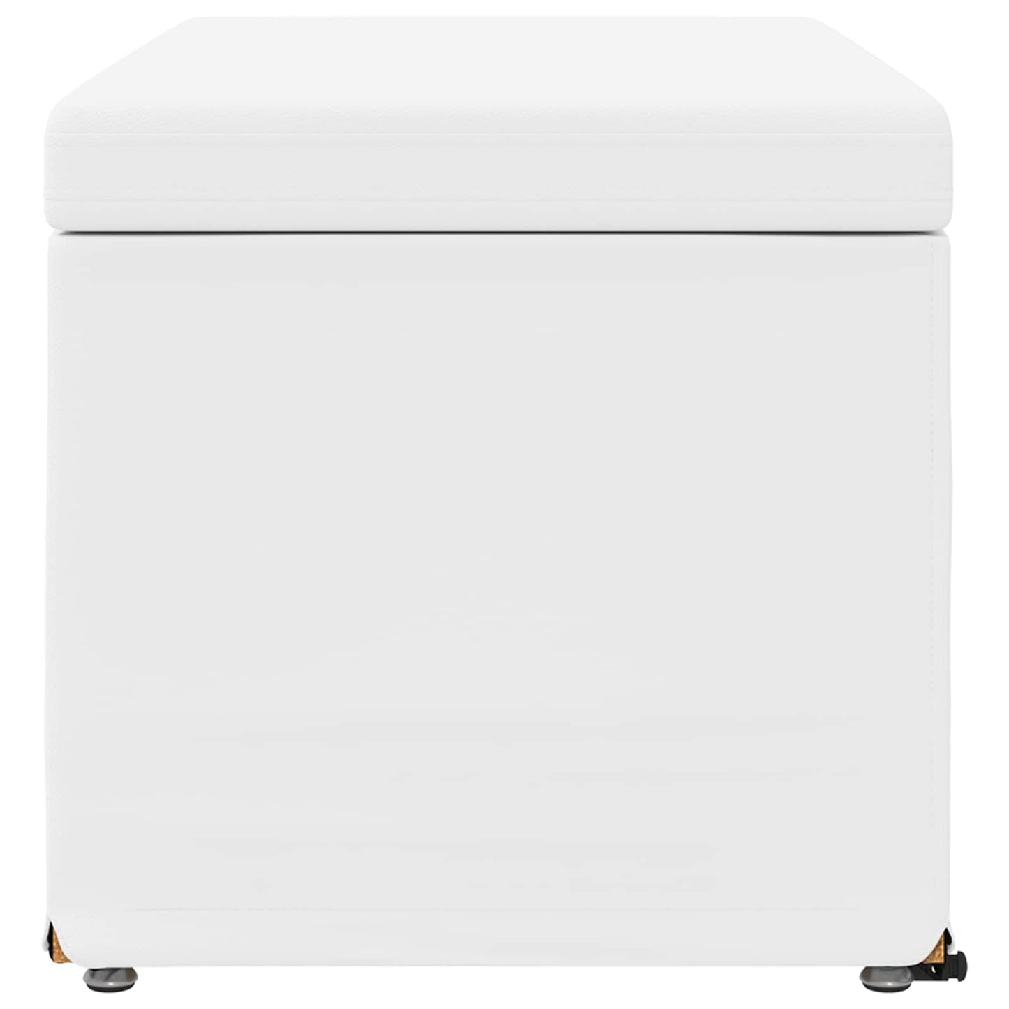 vidaXL Σκαμνί Λευκό 81 x 41 x 40 cm Ψεύτικο Δέρμα και Μηχανικά Ξύλα