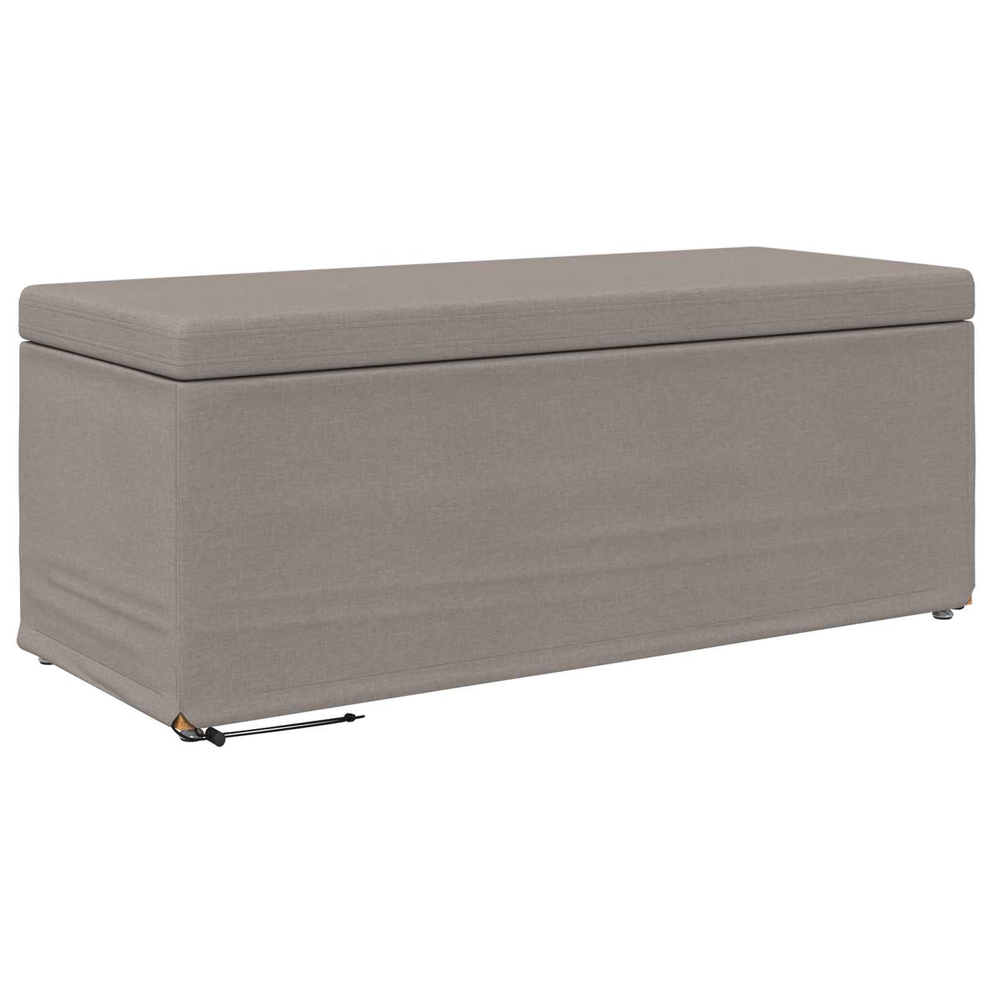 vidaXL Σκαμνί Taupe 101 x 41 x 40 εκ Ύφασμα και Επεξεργασμένο Ξύλο