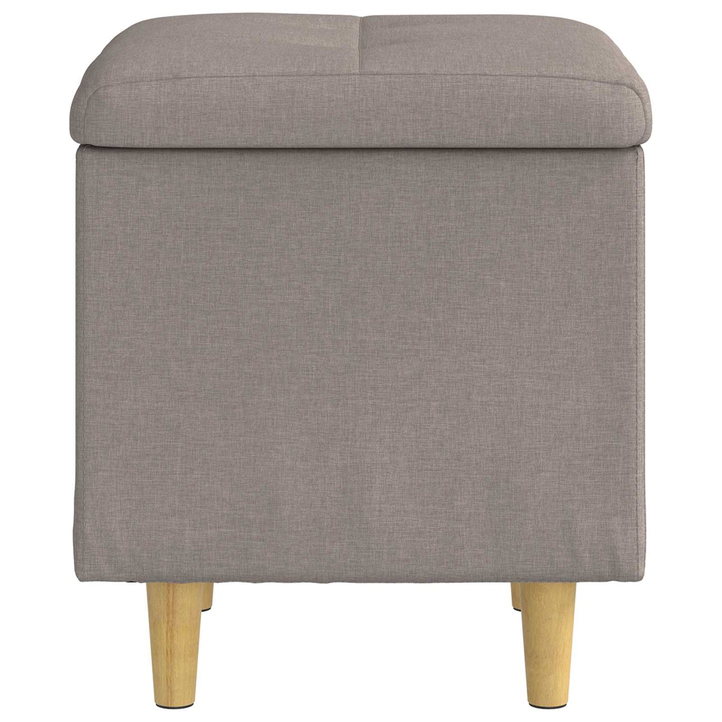vidaXL Οθωμανικό αποθήκευσης με μαξιλάρι Taupe 40 x 40 x 45 cm ύφασμα