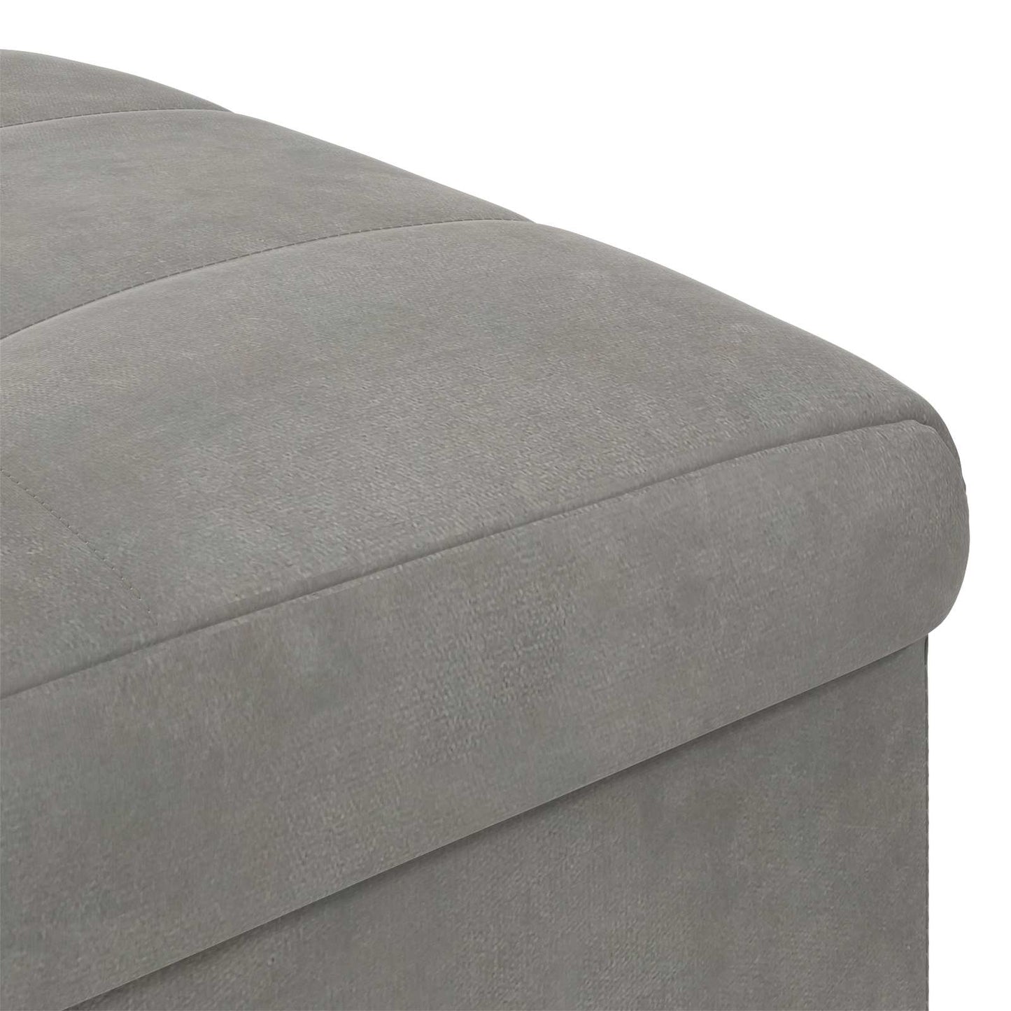 vidaXL Οθωμανικό αποθήκευσης Ανοιχτό γκρι 40 x 40 x 45 cm Βελούδο