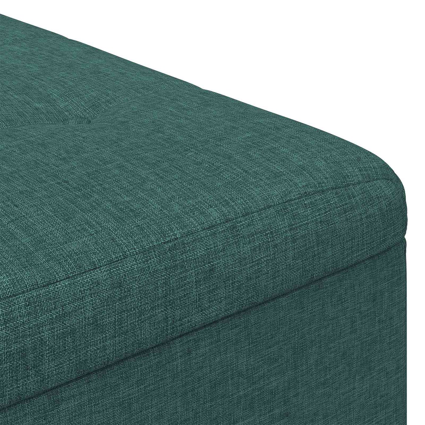 vidaXL Οθωμανικό αποθήκευσης Σκούρο Πράσινο 60 x 60 x 45 cm ύφασμα