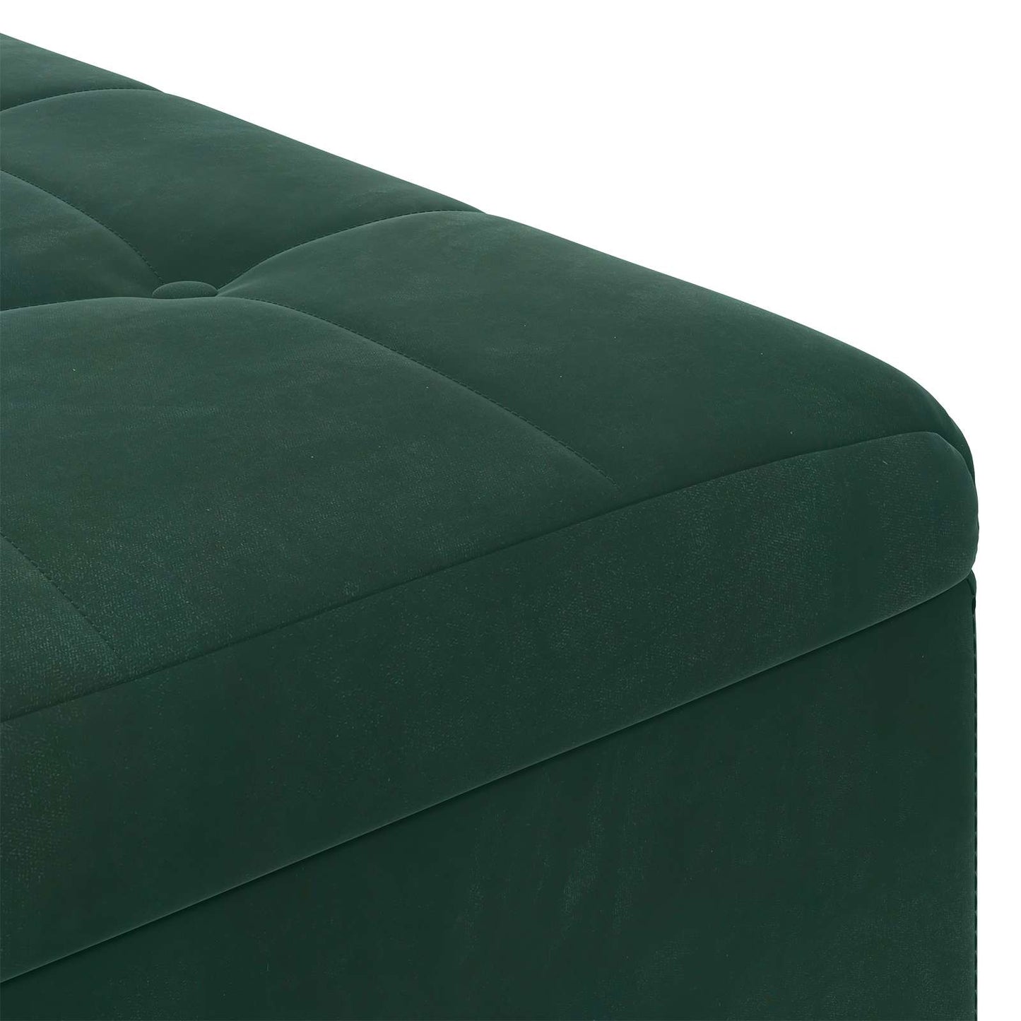 vidaXL Οθωμανικό αποθήκευσης Σκούρο Πράσινο 60 x 60 x 45 cm Βελούδο
