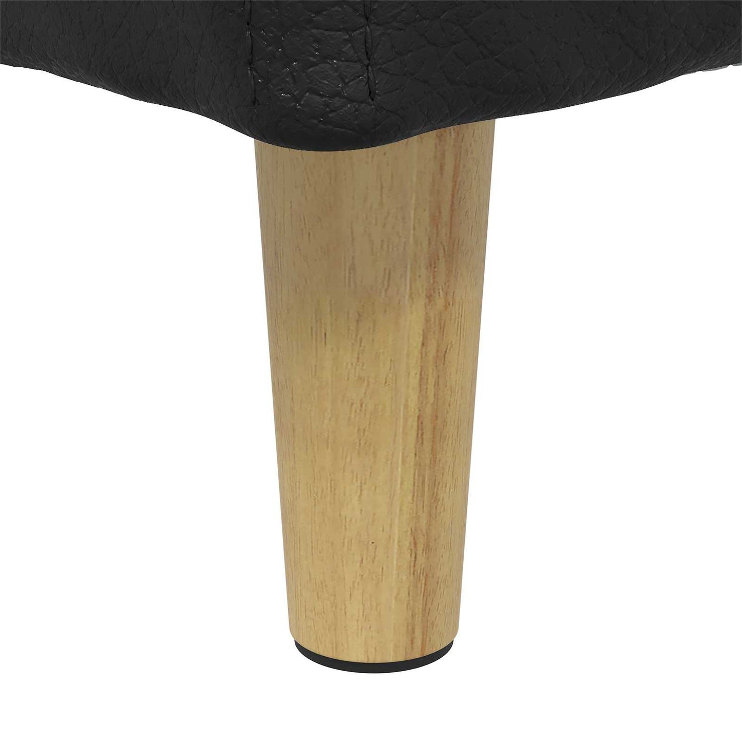 vidaXL Οθωμανικό αποθήκευσης Μαύρο 60 x 60 x 45 cm Τεχνητό δέρμα