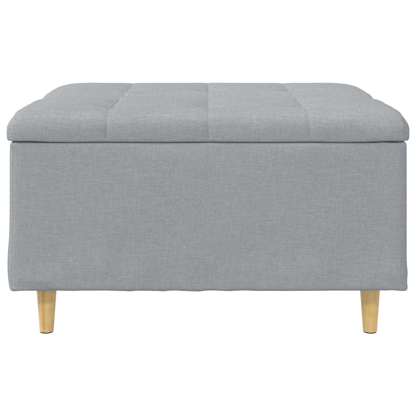 vidaXL Οθωμανικό αποθήκευσης Ανοιχτό γκρι 80 x 80 x 45 cm ύφασμα