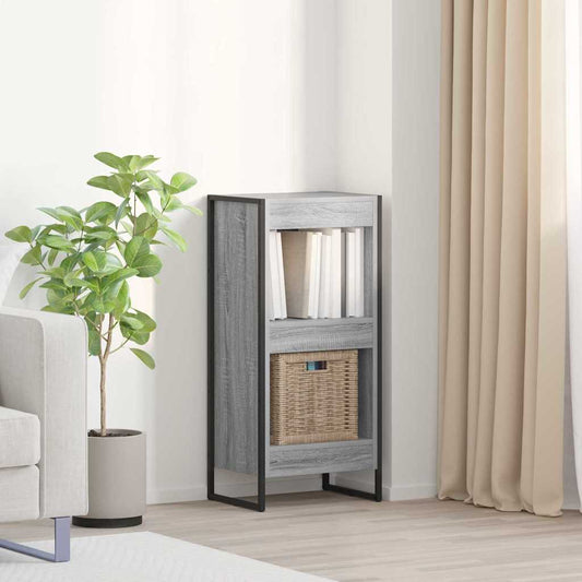 vidaXL Βιβλιοθήκη Γκρίζο Σονομα 80 x 30 x 155 εκ Επεξεργασμένο ξύλο