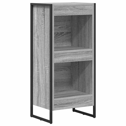 vidaXL Βιβλιοθήκη Γκρίζο Σονομα 80 x 30 x 155 εκ Επεξεργασμένο ξύλο