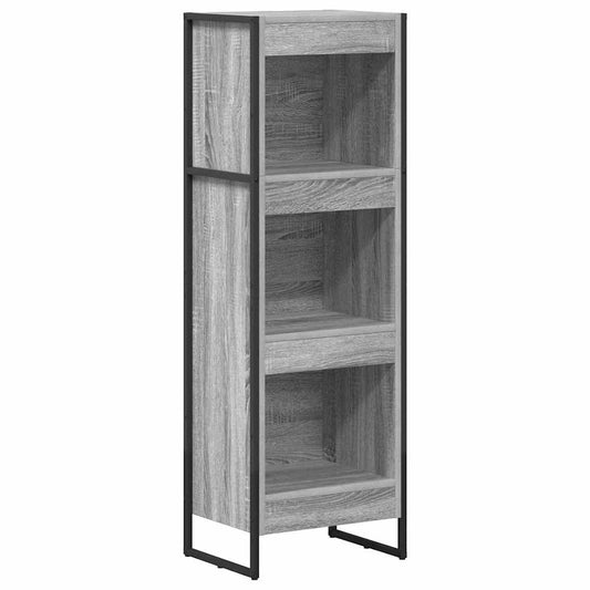 vidaXL Βιβλιοθήκη Γκρίζο Σονομα 80 x 30 x 155 εκ Επεξεργασμένο ξύλο