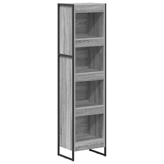 vidaXL Βιβλιοθήκη Γκρίζο Σονομα 80 x 30 x 155 εκ Επεξεργασμένο ξύλο
