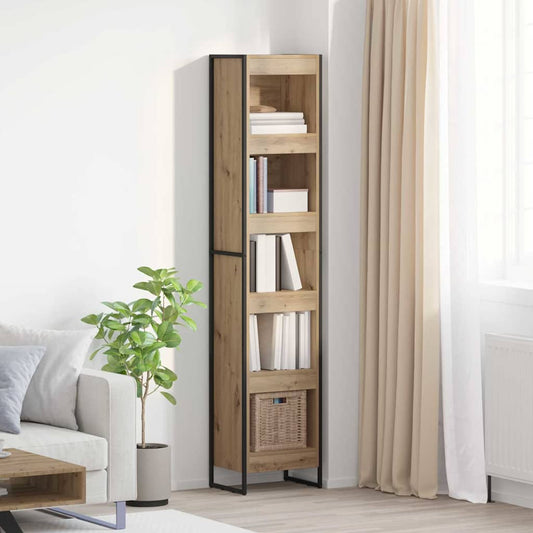 vidaXL Βιβλιοθήκη Καρυδιά Χειροποίητης Εργασίας 80 x 30 x 155 εκ