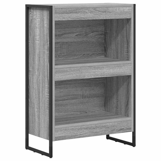 vidaXL Βιβλιοθήκη Γκρίζο Σονομα 80 x 30 x 155 εκ Επεξεργασμένο ξύλο