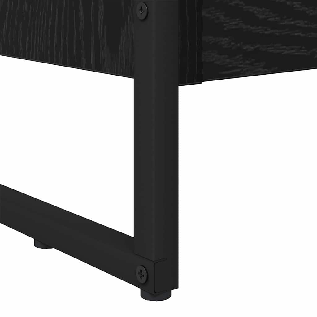 vidaXL Βιβλιοθήκη Μαύρη Οξυά 80 x 30 x 155 εκ Επεξεργασμένο ξύλο