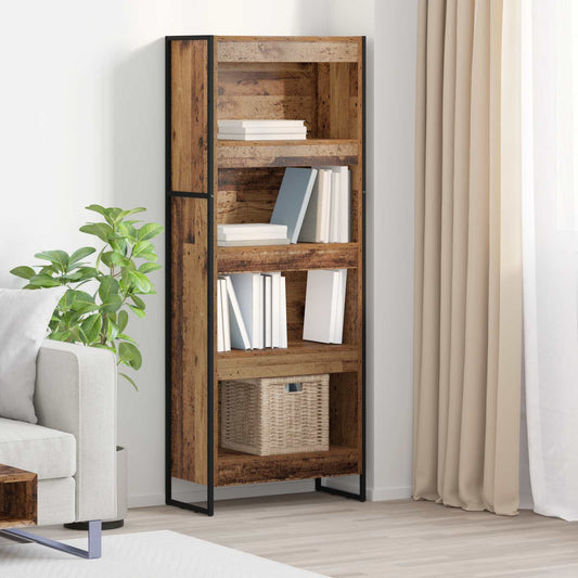vidaXL Βιβλιοθήκη Παλιό Ξύλο 80 x 30 x 155 εκ Επεξεργασμένο ξύλο