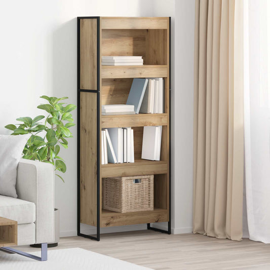 vidaXL Βιβλιοθήκη Καρυδιά Χειροποίητης Εργασίας 80 x 30 x 155 εκ