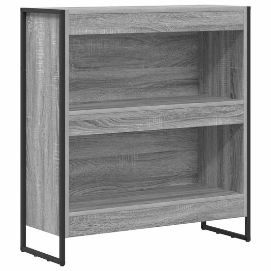 vidaXL Βιβλιοθήκη Γκρίζο Σονομα 80 x 30 x 155 εκ Επεξεργασμένο ξύλο