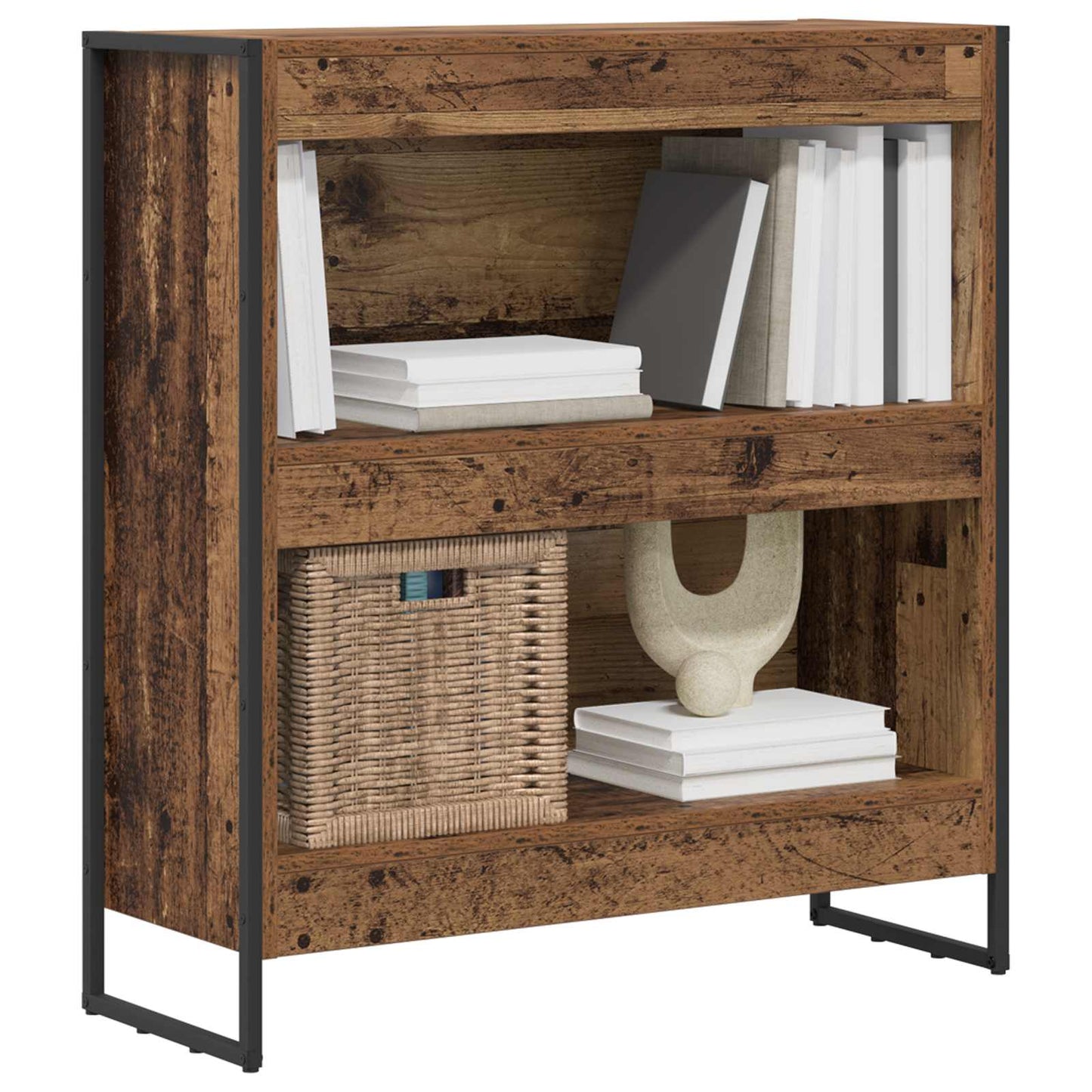 vidaXL Βιβλιοθήκη Παλιό Ξύλο 80 x 30 x 155 εκ Επεξεργασμένο ξύλο