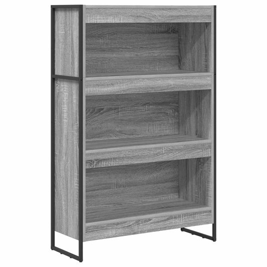vidaXL Βιβλιοθήκη Γκρίζο Σονομα 80 x 30 x 155 εκ Επεξεργασμένο ξύλο