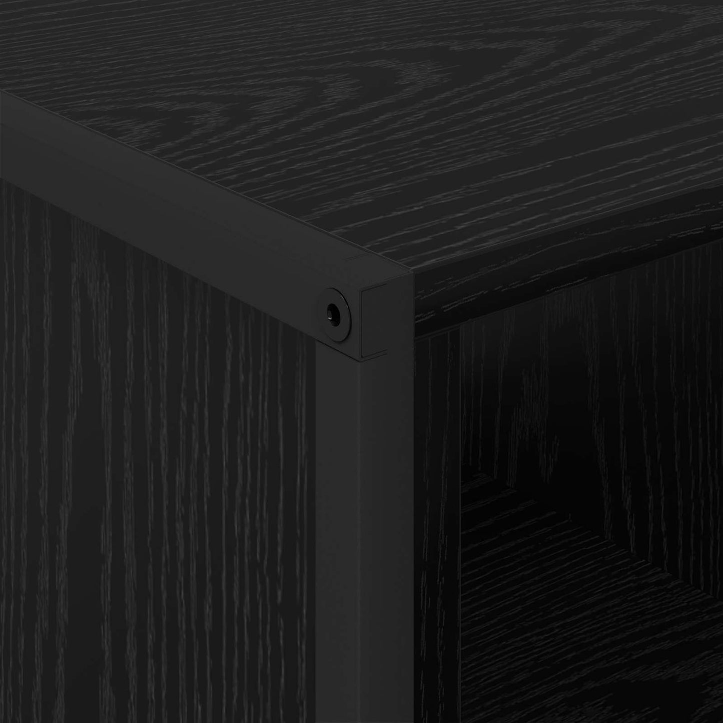 vidaXL Τραπεζάκι σαλονιού Μαύρη Οξυά 80 x 50 x 40 cm