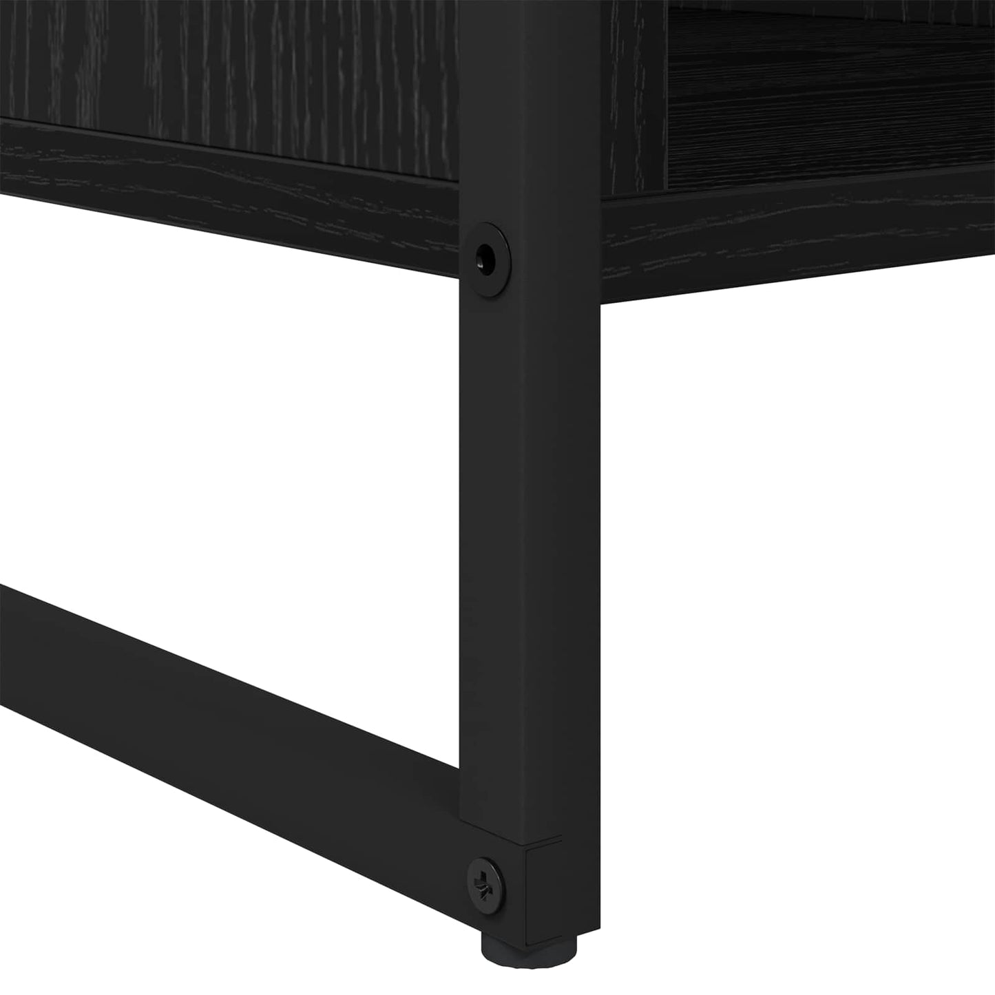 vidaXL Τραπεζάκι σαλονιού Μαύρη Οξυά 80 x 50 x 40 cm