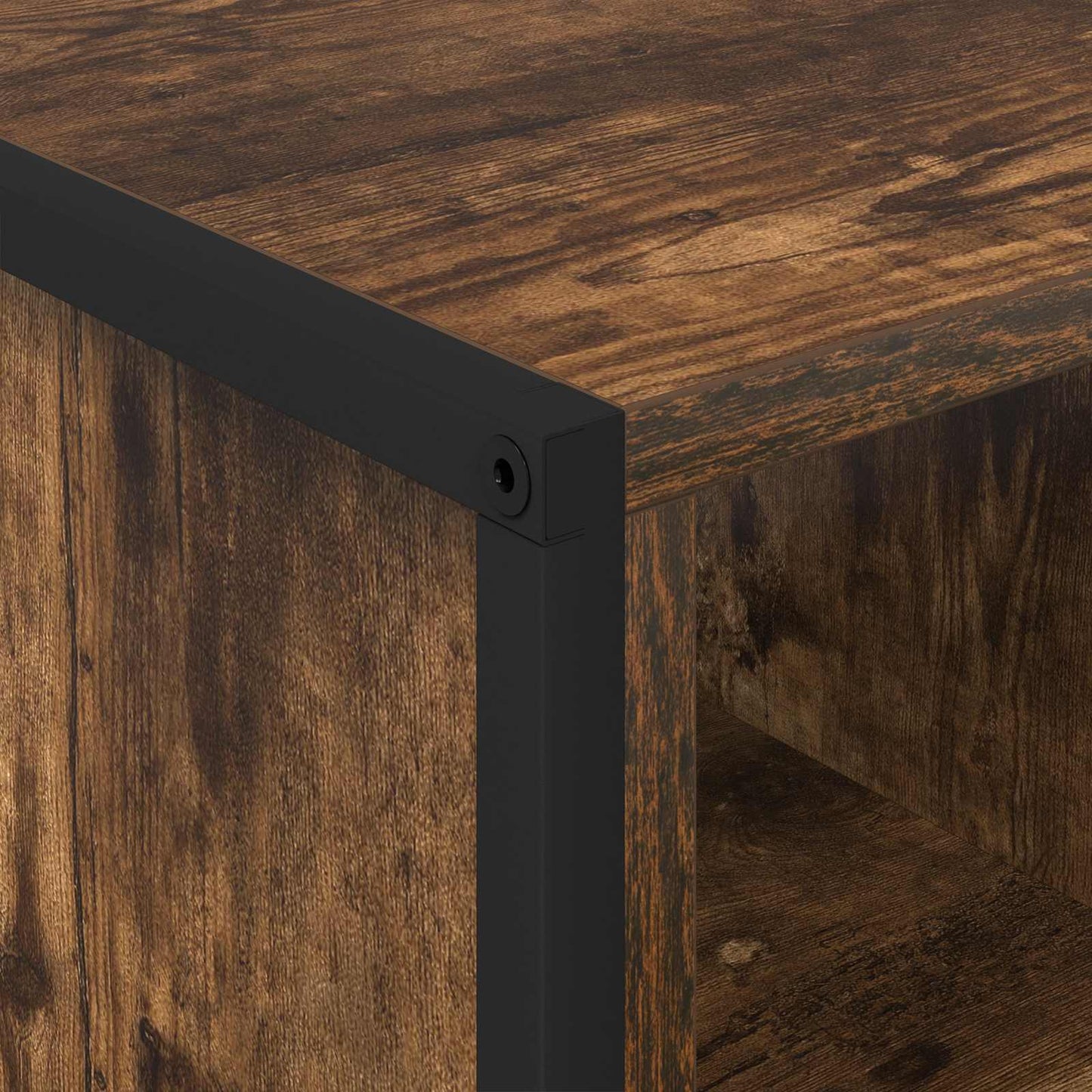 vidaXL Τραπεζάκι σαλονιού Καπνιστό Δρύς 80 x 50 x 40 cm