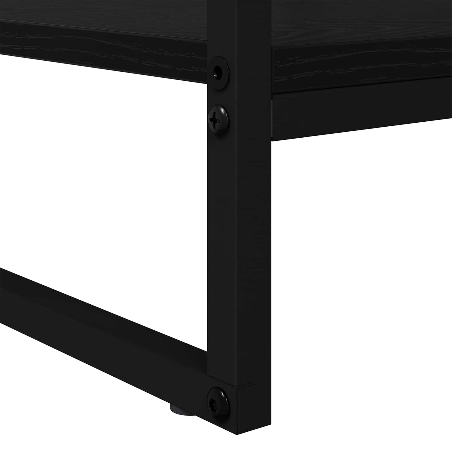 vidaXL Τραπεζάκι σαλονιού Μαύρη Οξυά 80 x 50 x 40 cm