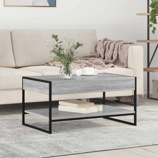 vidaXL Τραπεζάκι σαλονιού Γκρίζο Σονομα 80 x 50 x 40 cm