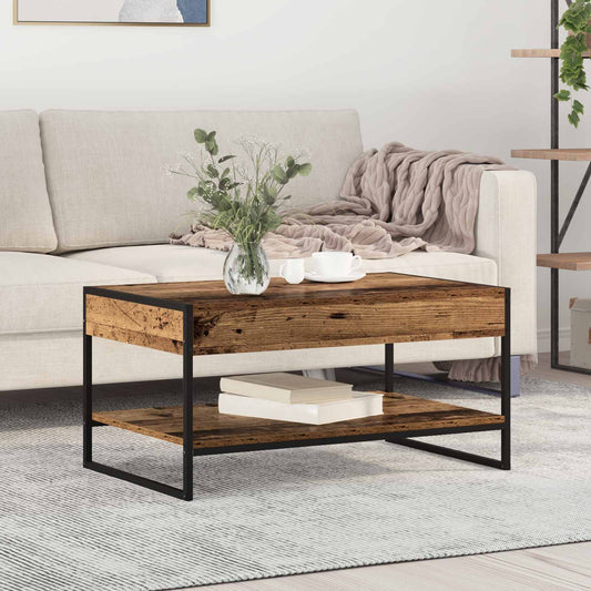 vidaXL Τραπεζάκι σαλονιού Παλιό Ξύλο 80 x 50 x 40 cm