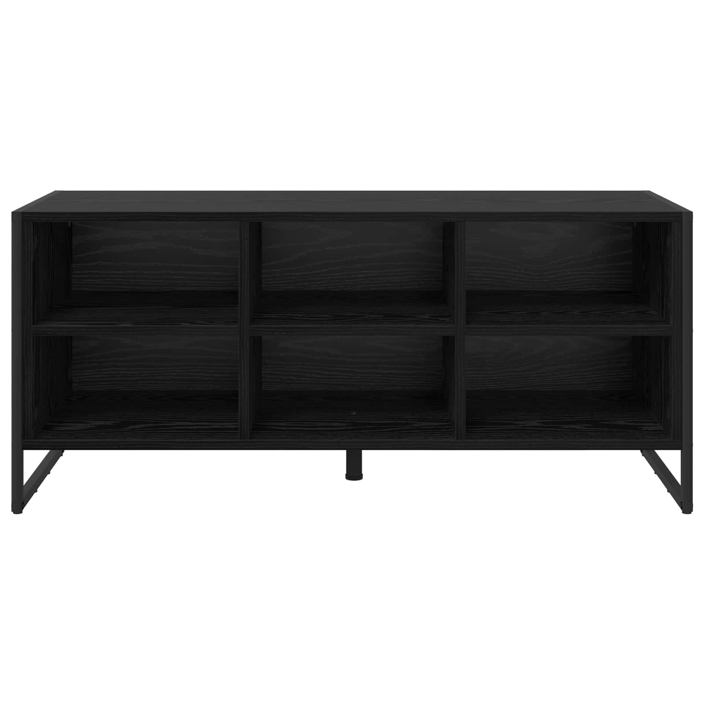 vidaXL Ντουλάπα Παπουτσιών με αποθήκευση Μαύρη Οξυά 60 x 35 x 44 εκ.