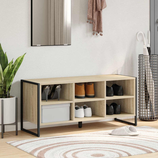 vidaXL Ντουλάπα Παπουτσιών Σονόμα 100 x 35 x 44 εκ. Επεξεργασμένο ξύλο