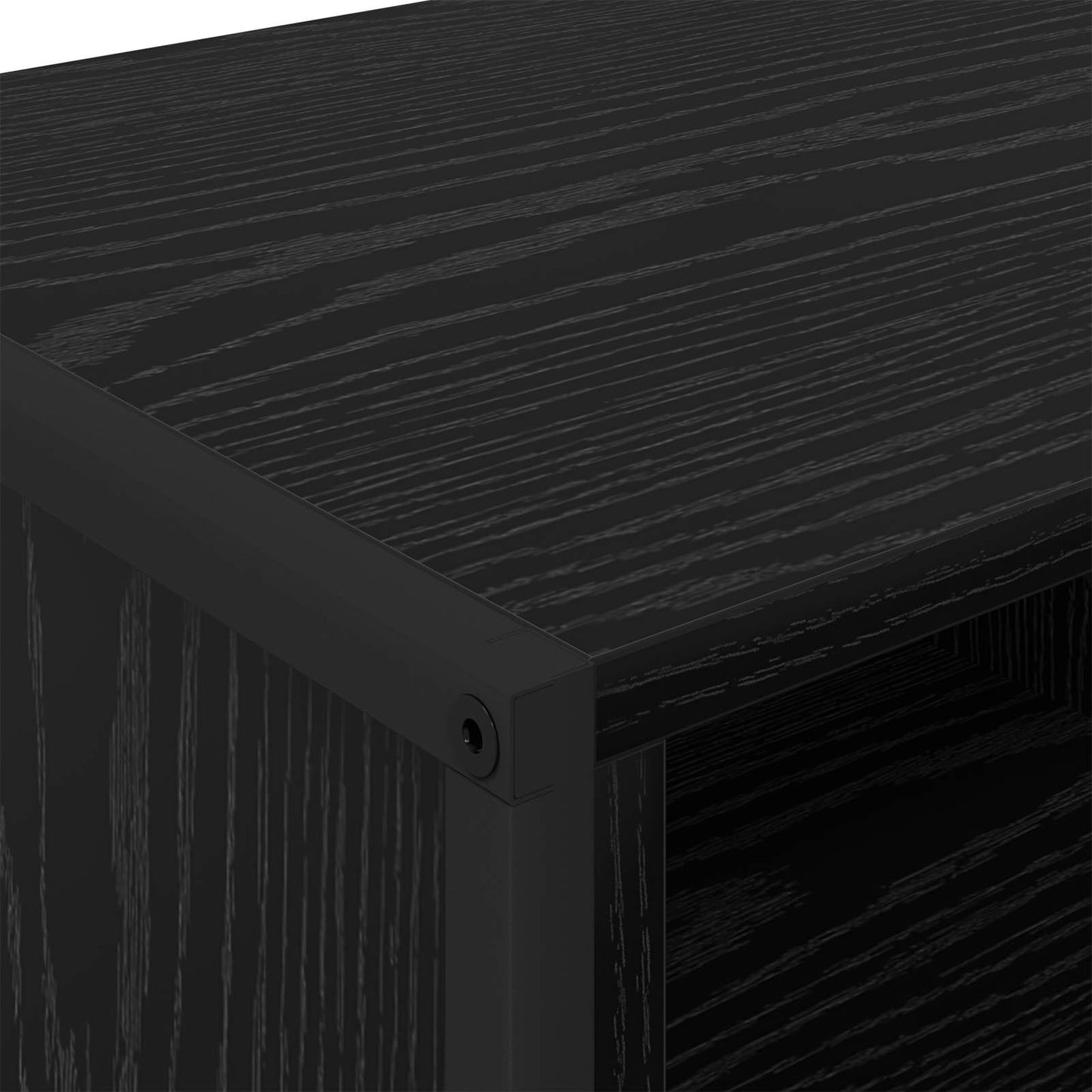 vidaXL Ντουλάπα Παπουτσιών με αποθήκευση Μαύρη Οξυά 60 x 35 x 44 εκ.