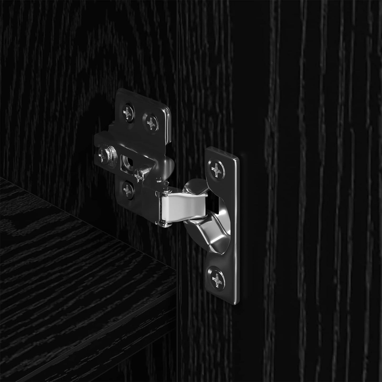 vidaXL Ντουλάπα Παπουτσιών με αποθήκευση Μαύρη Οξυά 79 x 36 x 100 εκ.