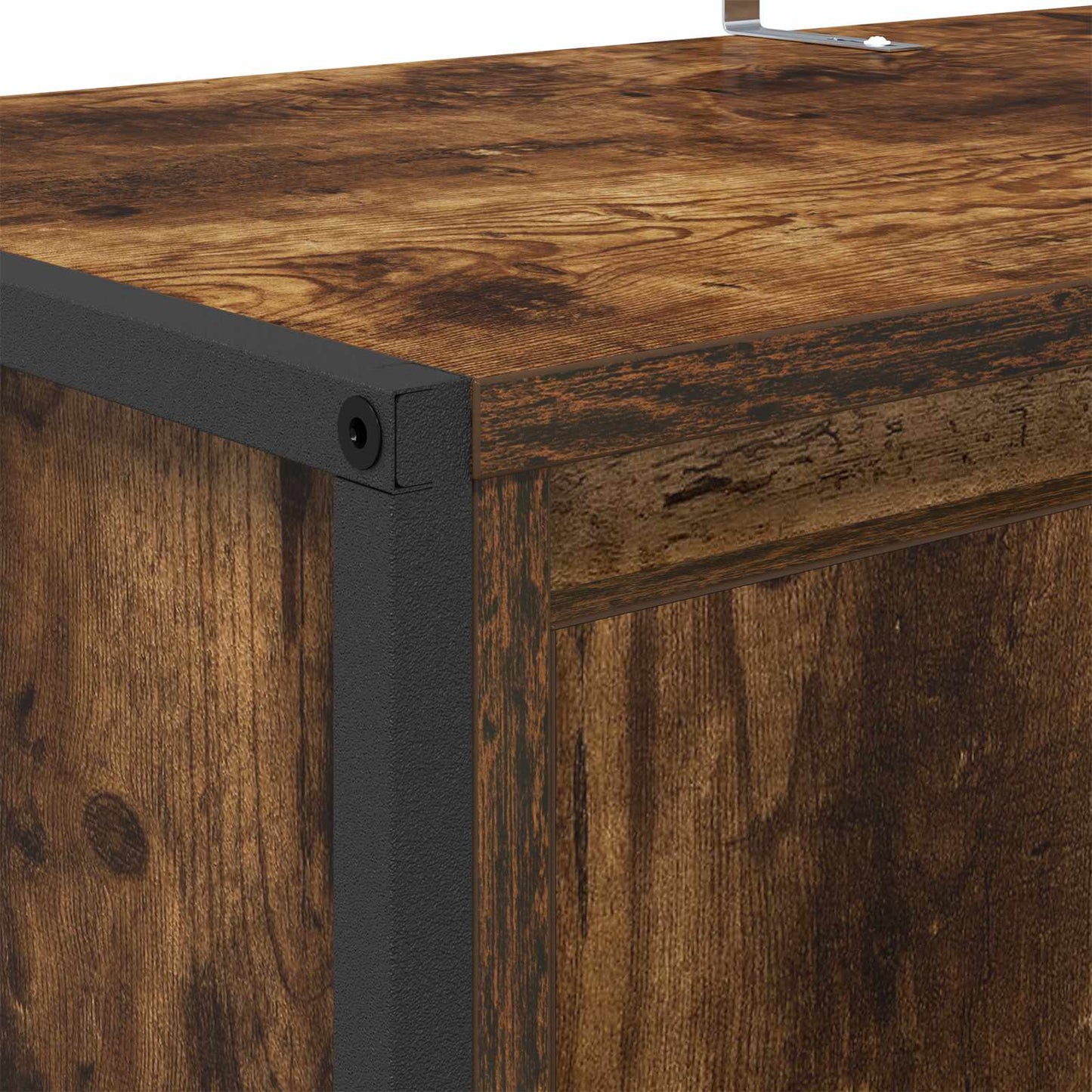 vidaXL Ντουλάπα Παπουτσιών με πόρτα Καπνιστό Δρύς 79 x 36 x 100 εκ.