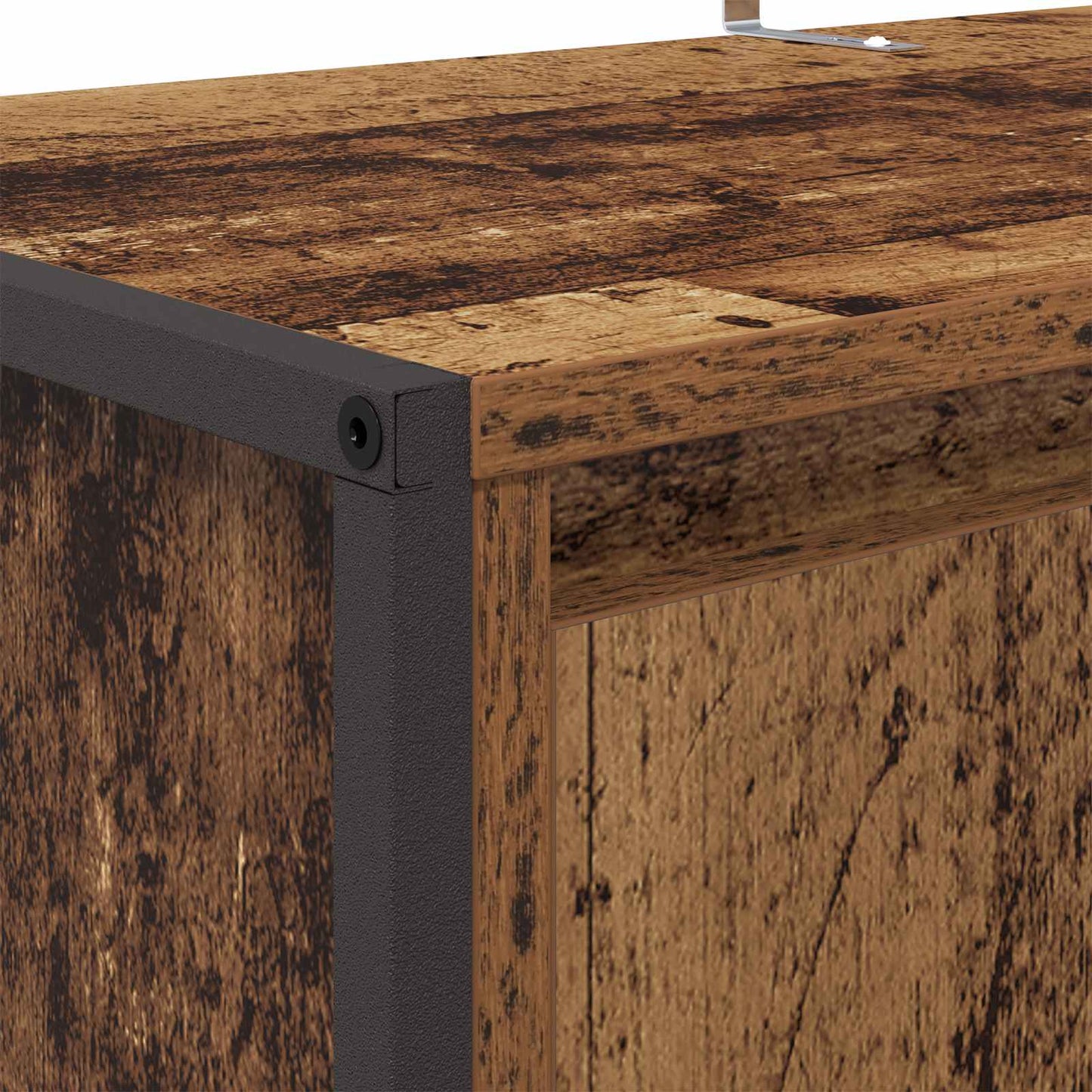 vidaXL Ντουλάπα Παπουτσιών με αποθήκευση Παλιό Ξύλο 79 x 36 x 100 εκ.