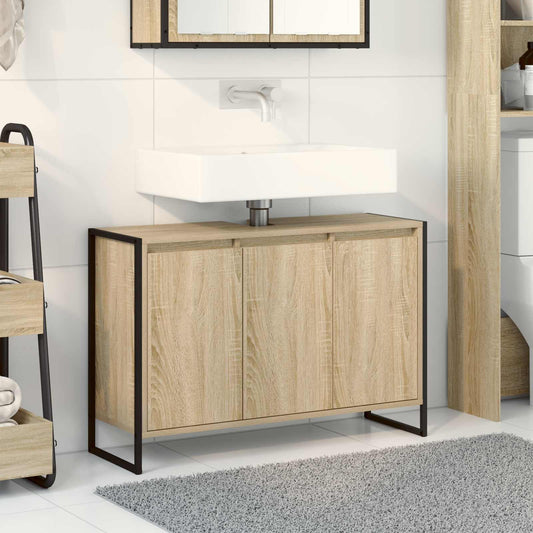 vidaXL Ντουλάπι Μπάνιου Σονόμα 90 x 30 x 60 cm Επεξεργασμένο ξύλο