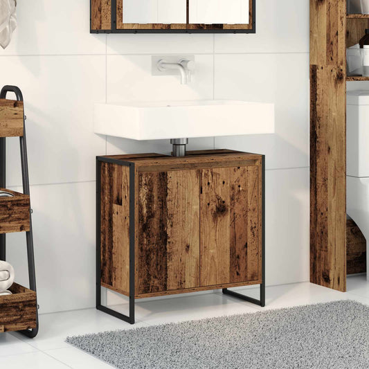 vidaXL Ντουλάπι Μπάνιου Παλιό Ξύλο 60 x 30 x 60 cm Επεξεργασμένο ξύλο