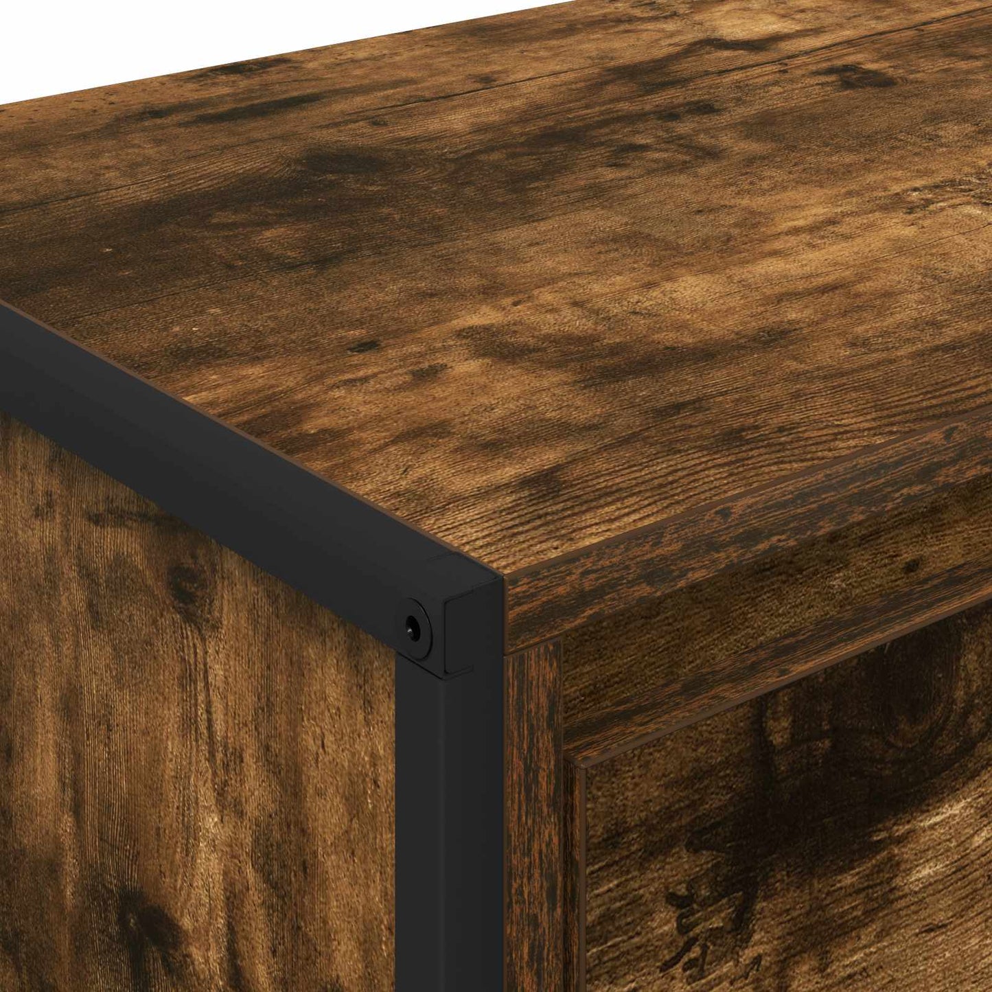 vidaXL Ντουλάπι TV Καπνιστό Δρύς 100 x 36 x 49,5 εκ Επεξεργασμένο ξύλο