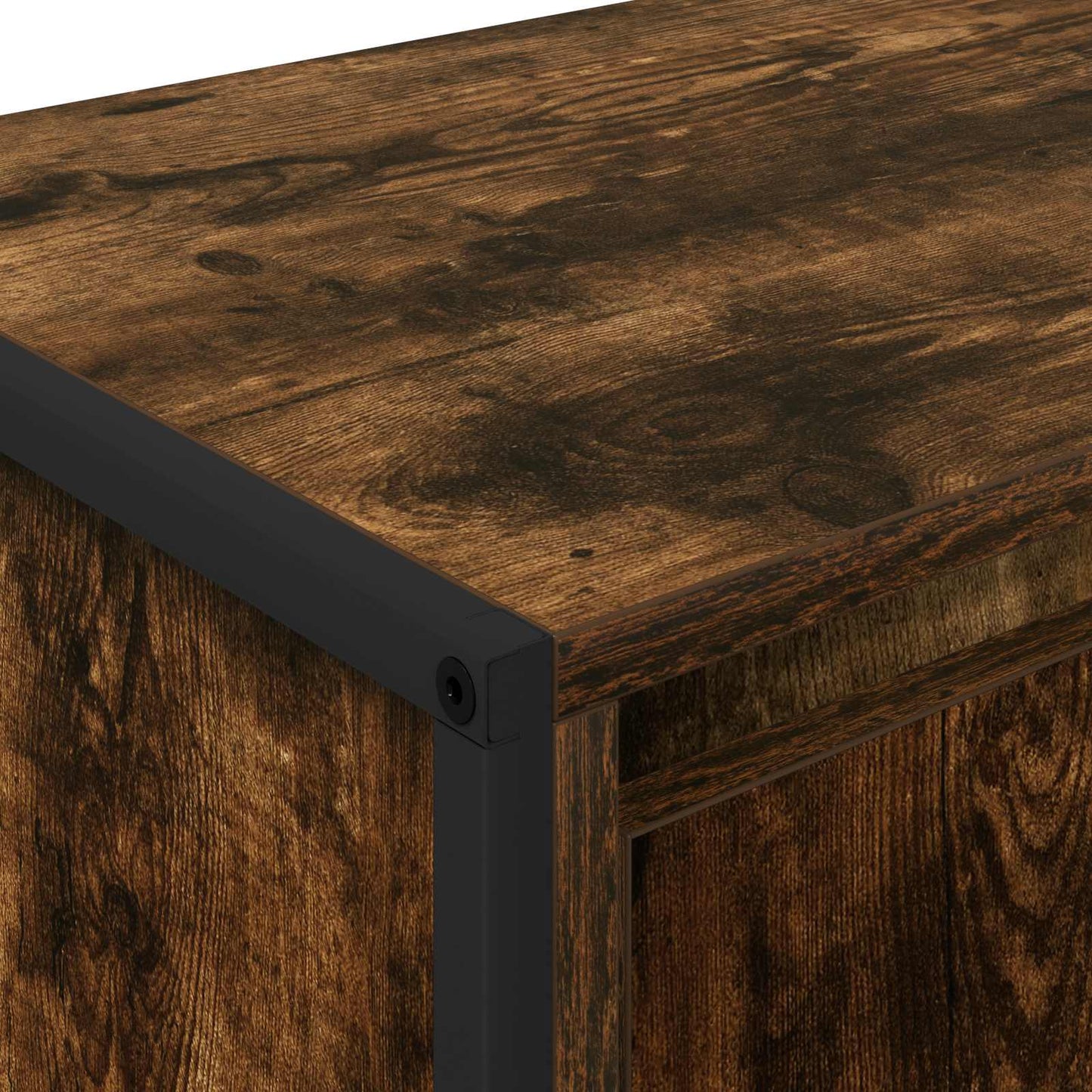 vidaXL Ντουλάπι TV Καπνιστό Δρύς 140 x 36 x 49.5 εκ Επεξεργασμένο ξύλο